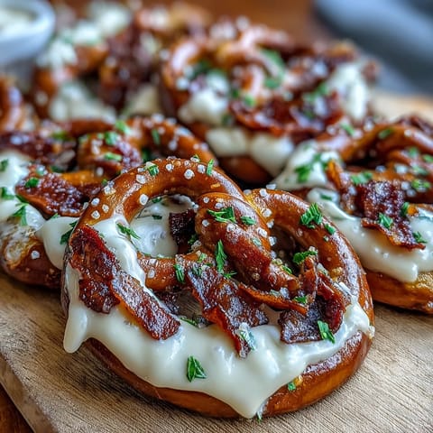 Shamrock pretzel bites are decorated with white chocolate and green sprinkles for a festive St. Patrick's Day dessert.