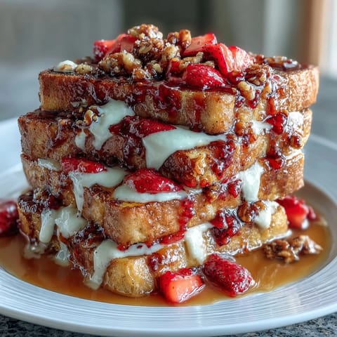 Spring Brunch Strawberry French Toast