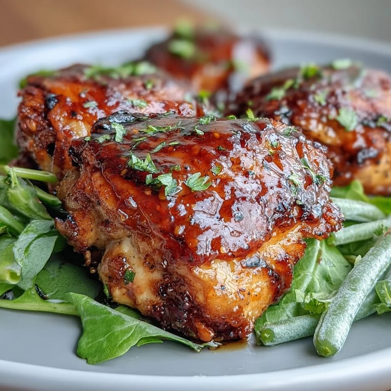 Juicy chicken breasts coated in sweet honey-mustard glaze, paired with bright green beans for a balanced and flavorful one-pan dinner.