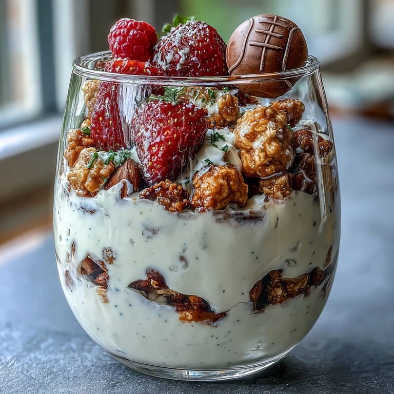 Nutritious snack cups featuring fresh berries, pineapple, and granola, perfect for soccer teams.