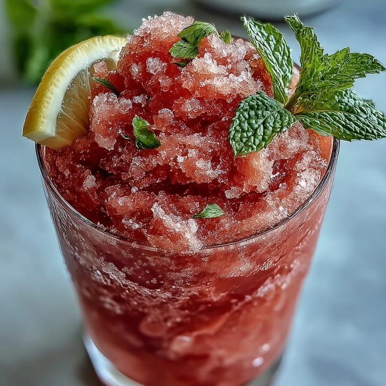 Enjoy this sugar-free Frozen Watermelon Lemonade Slushie, pure summer bliss.